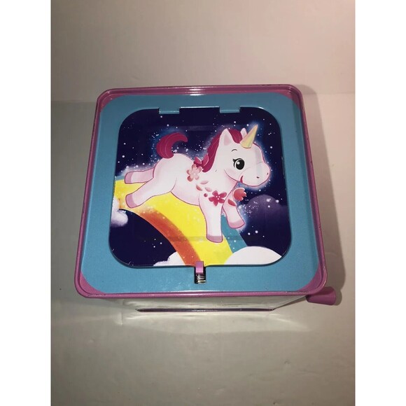 Jack In The Box Unicorn Pop & Glow Schylling Light Up Works Great Read - Picture 8 of 11